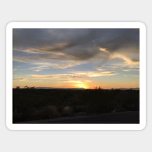 Splendid desert sunset Magnet